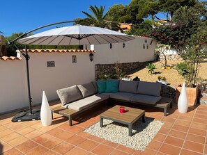 Terrace/patio - CASA SERENITA charming villa with pool in Javea (Balcó al Mar)