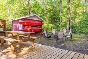 屋外ダイニングエリア