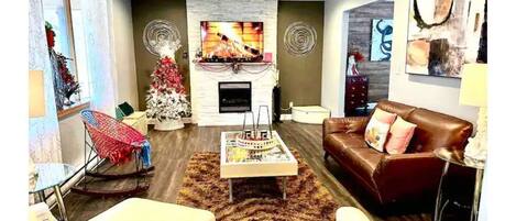 Smart TV, foosball, table tennis