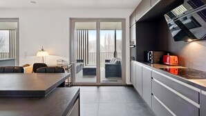 Apartment | Private kitchen - Stylish 1BR Apt w Balc Cloche dOr (Luxembourg City)