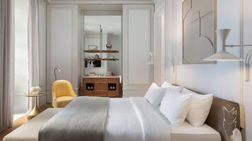 Ropa de cama de alta calidad y minibar