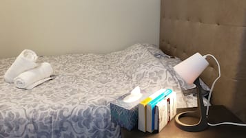 2 bedrooms, desk, soundproofing, iron/ironing board