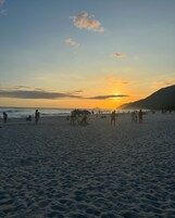 Beach nearby, sun-loungers, beach umbrellas