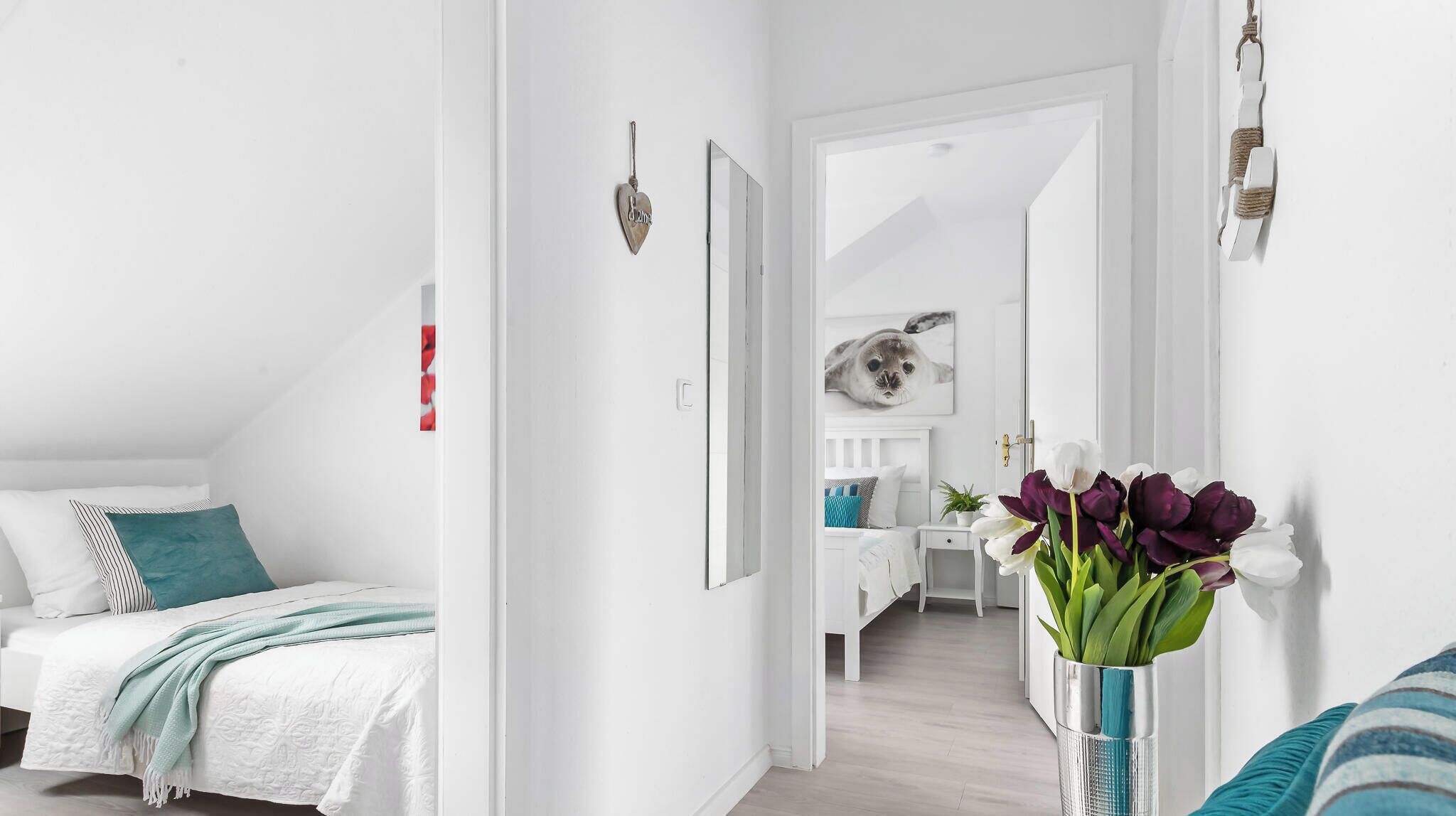 2 dormitorios, cuna de viaje, wifi gratis y ropa de cama