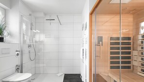 Shower, hair dryer