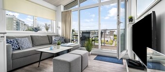 Strandperle - gute Ausstattung, Meerblick, Terrasse, Sauna, Bikeport, NK inkl.