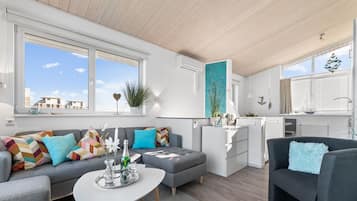 TV, fireplace, DVD player, video library