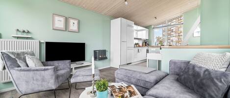 تلفزيون، مدفأة، مشغل دي في دي، ستيريو