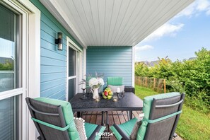 Outdoor dining - Ferienwohnung Pier 4t Olpenitz (Olpenitz)