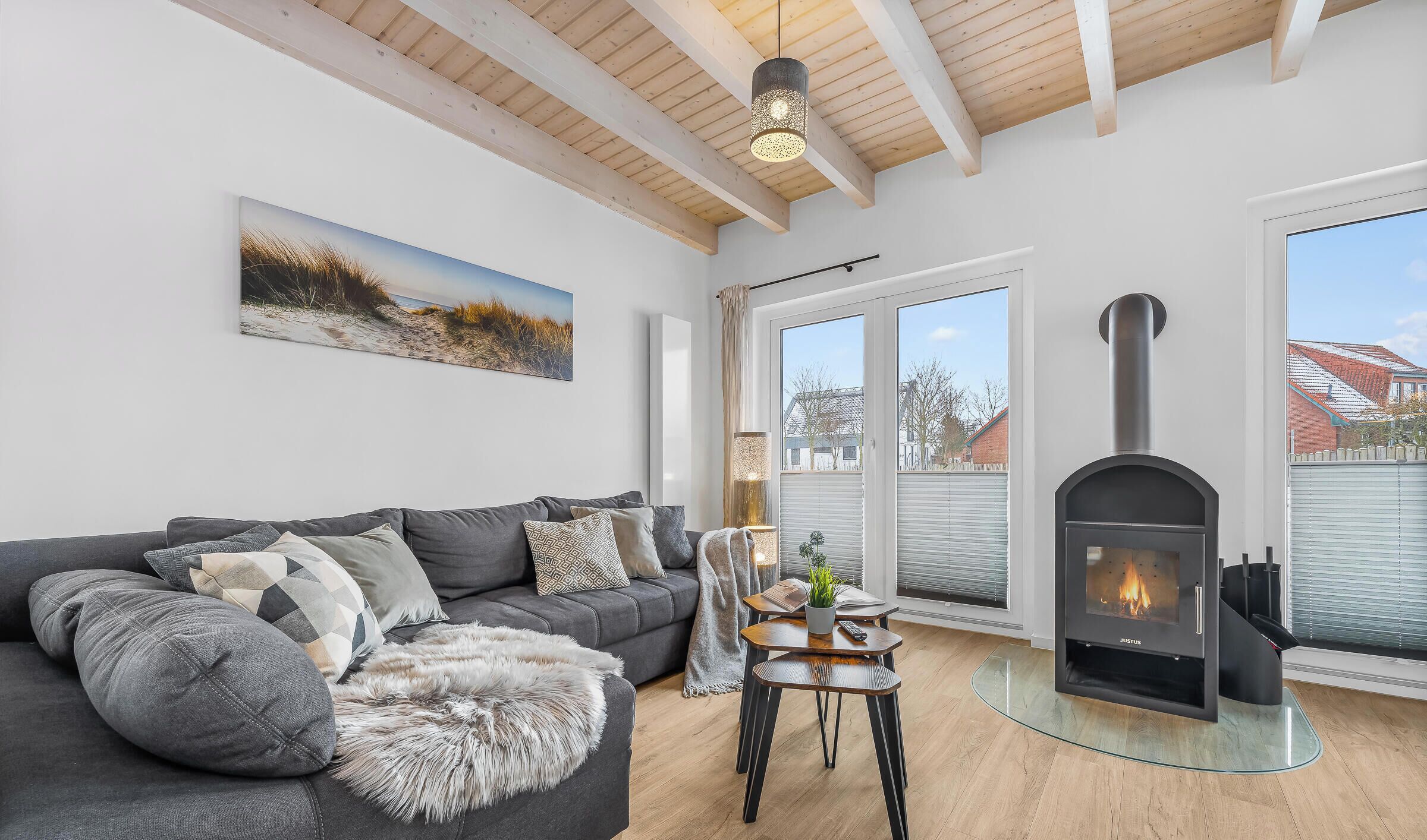 TV, fireplace, table tennis