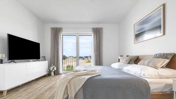 4 habitaciones, cuna de viaje, wifi gratis y ropa de cama