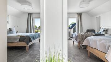 2 Schlafzimmer, Reisekinderbett, kostenloses WLAN