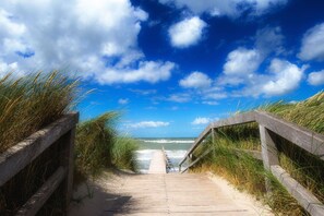 Vlak bij het strand