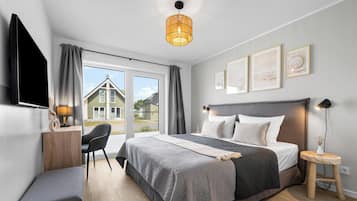 2 Schlafzimmer, Reisekinderbett, kostenloses WLAN, Bettwäsche