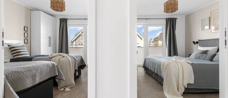 2 Schlafzimmer, Reisekinderbett, kostenloses WLAN
