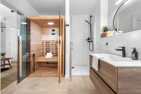 Een douche, een haardroger
