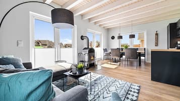 Fernseher, Kamin, Videothek