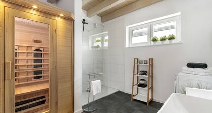 Freistehendes Haus mit Sauna, Terrasse, Kamin & Parkplatz direkt am Haus