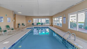 Indoor pool, outdoor pool - Crescent Shores 1806 - Oceanfront condo rental  (North Myrtle Beach)