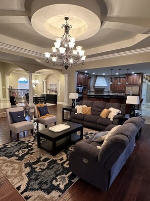 Smart-tv en een open haard