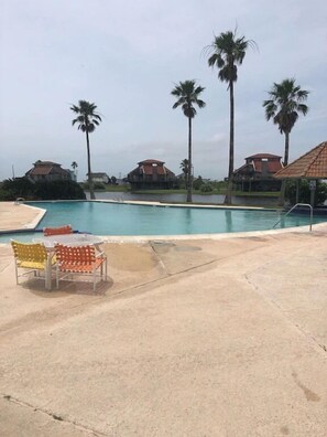 Pool - Condo with amazing porch overlooking the beach (Matagorda)