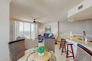 TV - Updated, oceanfront, 6th-floor condo with pool, grilling area, & beach access (North Myrtle Beach)