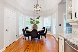 Dining - Exquisite home with charming deck, washer/dryer, & central AC (East Point)