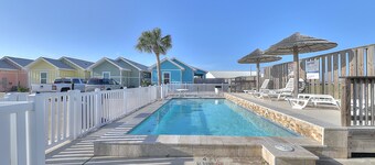 Dog-friendly coastal cottage near the water with private yard, outdoor pool, W/D