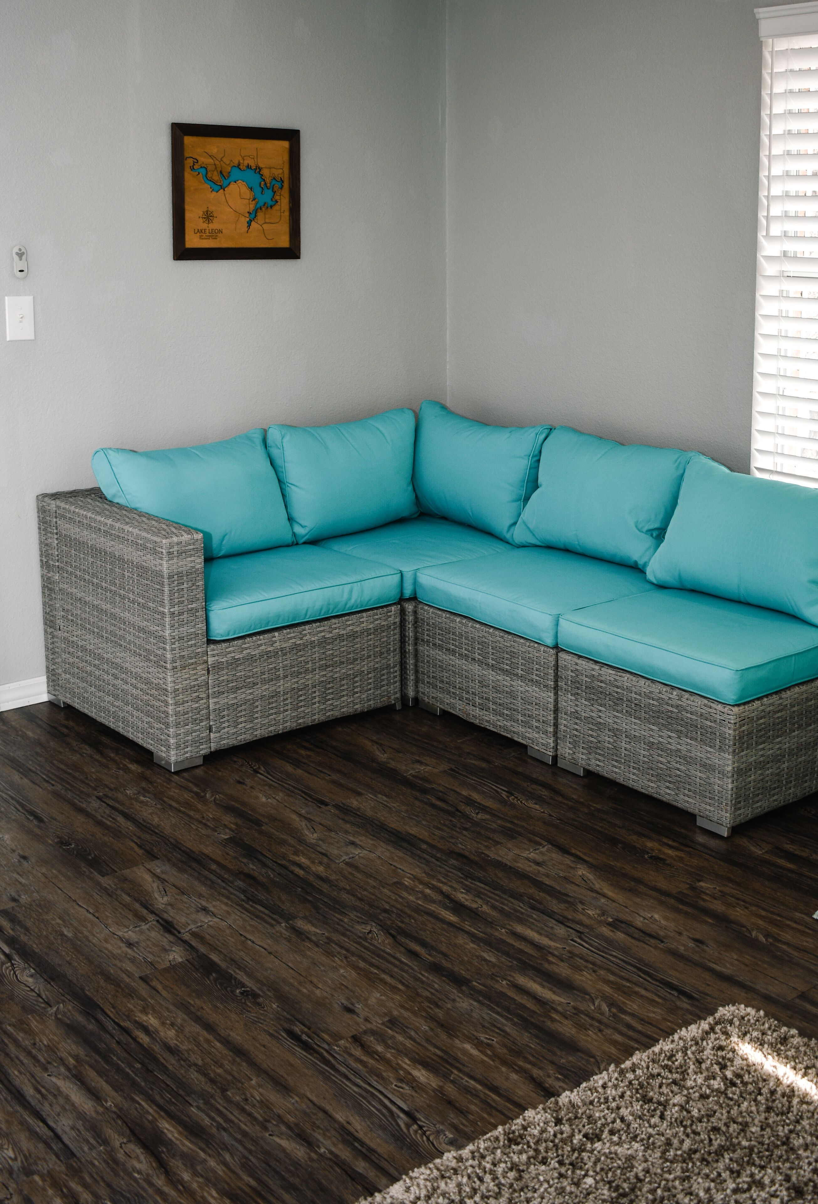 TV connectée, cheminée, livres