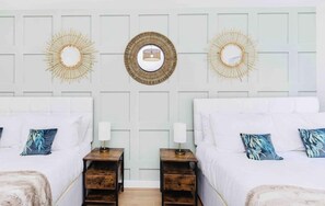 4 bedrooms, travel crib, WiFi, bed sheets