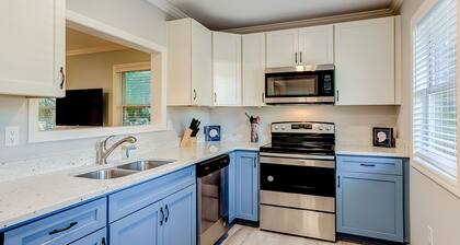 Dog-friendly house with washer/dryer, gas grill, & patio - close to beach