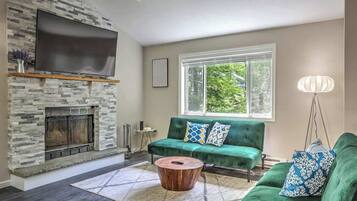 Fernseher, Kamin, Videospiele, Arbeitsbereiche