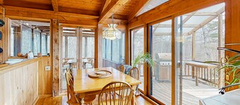 Stunning dog-friendly home with board games, sauna, balcony, gas grill, & deck