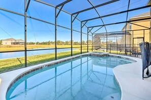Una piscina riscaldata