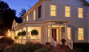 Front of property – evening/night - 34 State (Skaneateles)