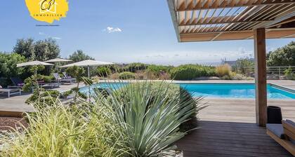 Villa d’exception 7 chambres, piscine, vue mer