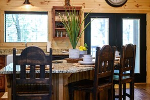 Dining - 2 Master Suites, hot tub, fireplace, back deck, wrap around porch,  secluded  (Ringold)