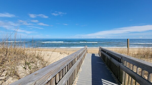 Beach nearby, beach towels