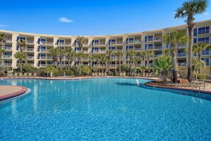 A heated pool