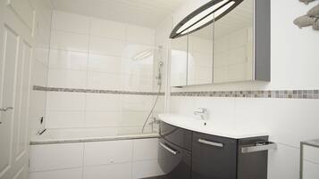 Shower, hair dryer