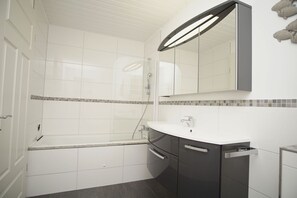 Shower, hair dryer
