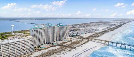 Accommodatie ligt op het strand