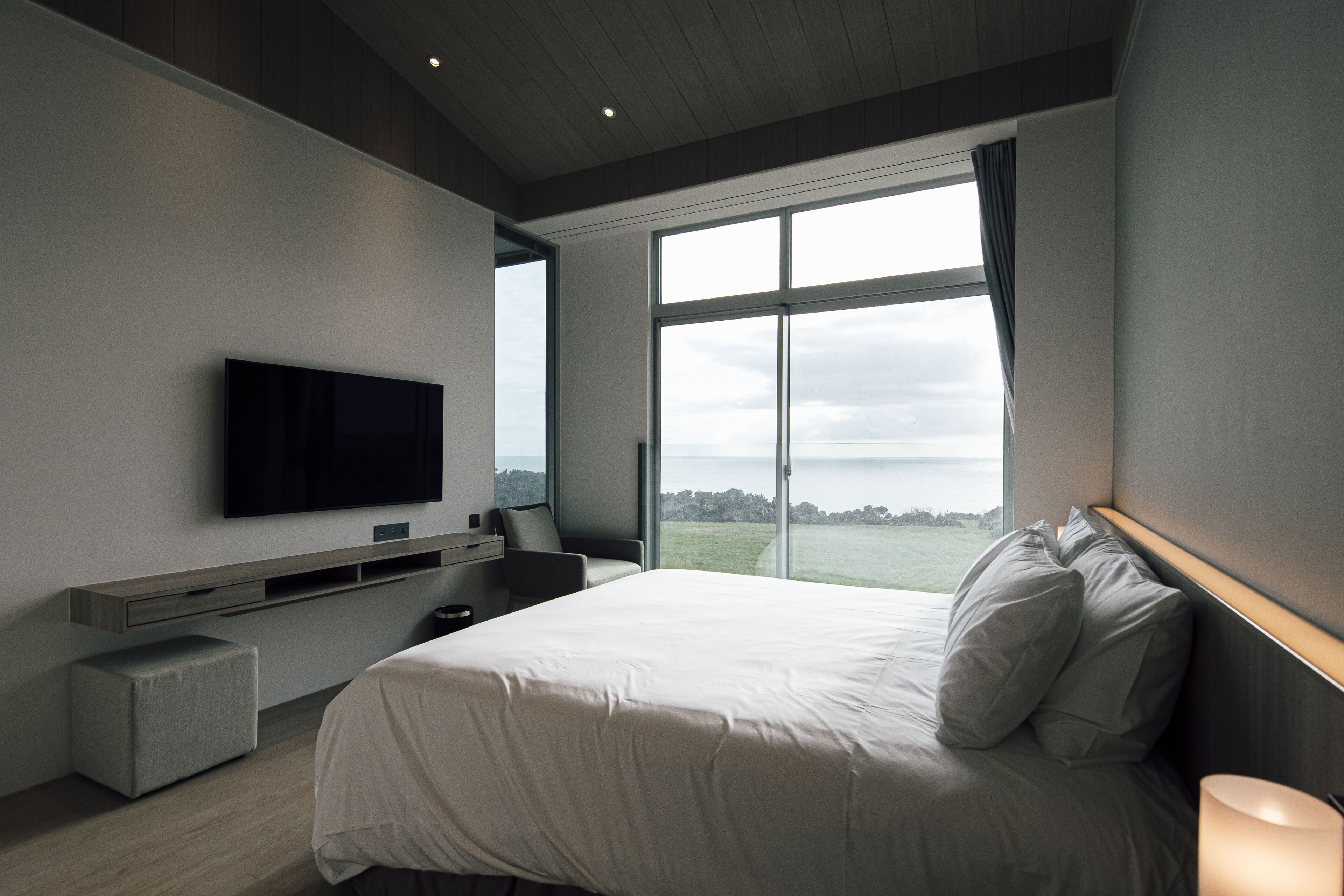 Phòng đôi tiện nghi đơn giản, bồn tắm, quang cảnh biển (207.208) | Quang cảnh từ phòng