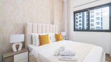 Deluxe Apartment | Premium bedding, memory-foam beds, individually decorated