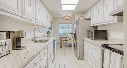 Beautiful home across street from beach path with AC, patio & washer/dryer