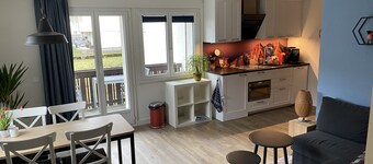 Modern studio in 1970s house in Haslital