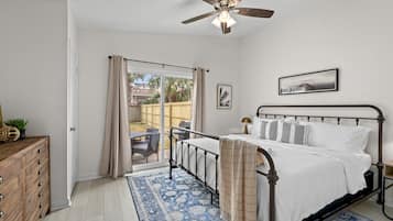 1 bedroom, iron/ironing board, travel crib, free WiFi