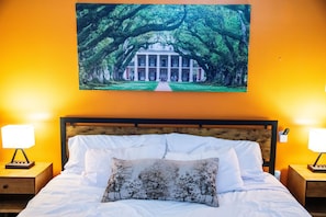1 slaapkamer, een strijkplank/strijkijzer, reisbedje, gratis wifi