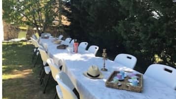 Espace banquet en plein air