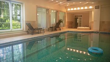 Indoor pool, a heated pool